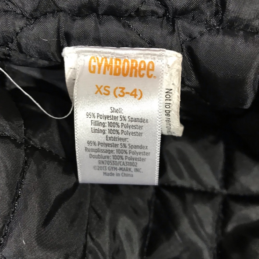 Gymboree thick pea coat boys extra small 3/4 Black - Picture 8 of 8